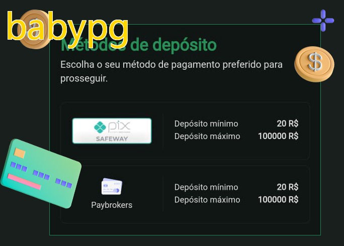 O cassino babypgbet oferece uma grande variedade de métodos de pagamento